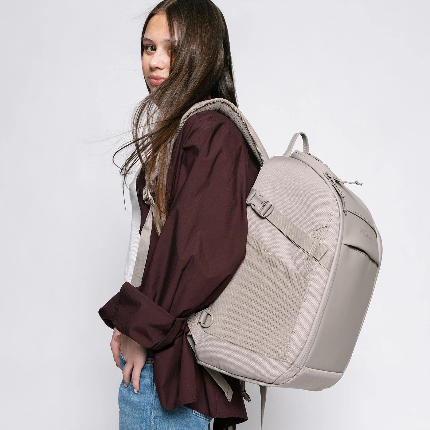 Beckmann Street Bold Schulrucksack Warm Grey Beckmann Street Bold Schulrucksack Warm Grey