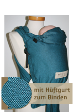 Storchenwiege BabyCarrier SLIM türkis