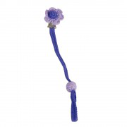 Sindibaba Schnullerkette Gehäkelte Blume lila