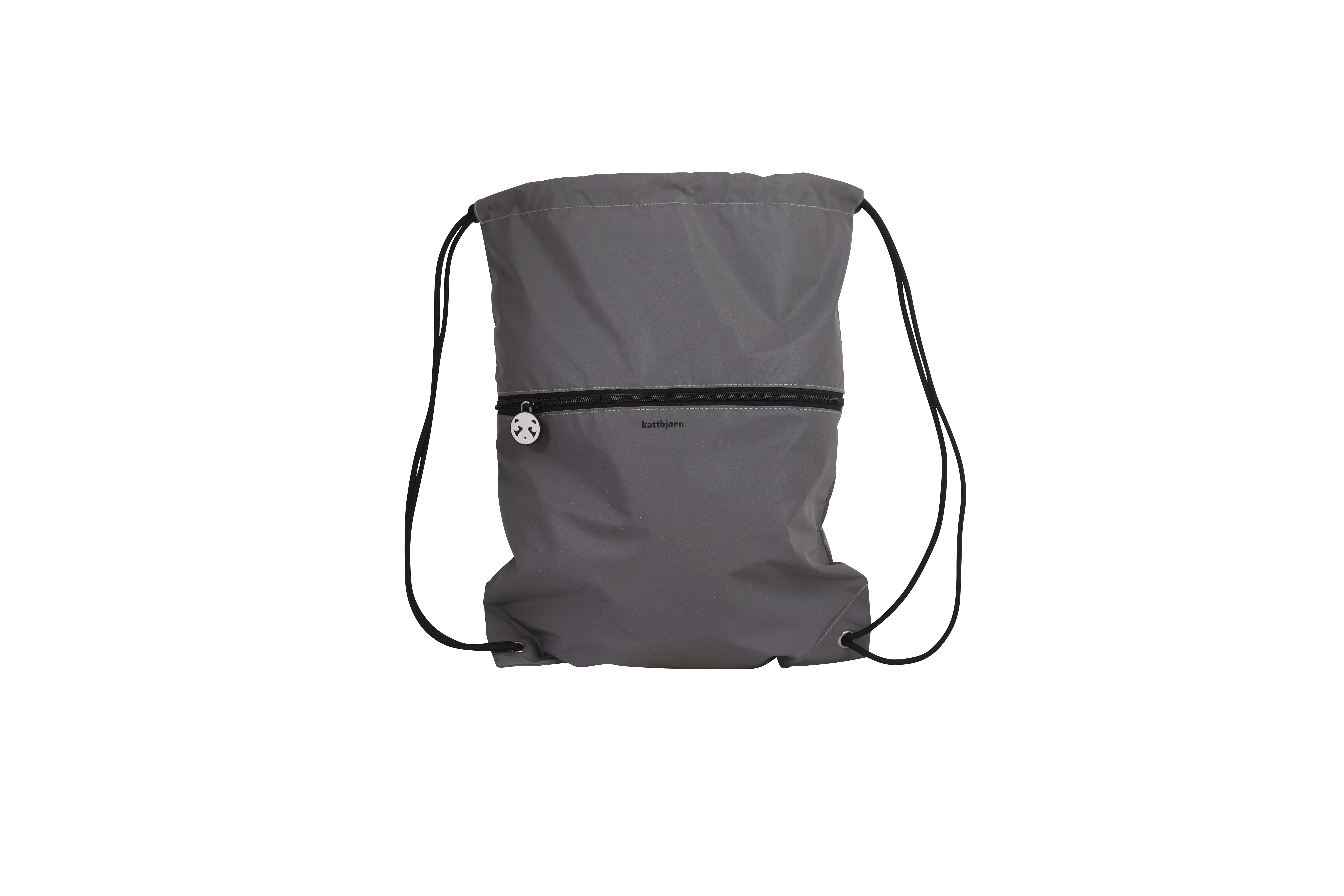 Kattbjörn Reflektierender Sportbeutel silber