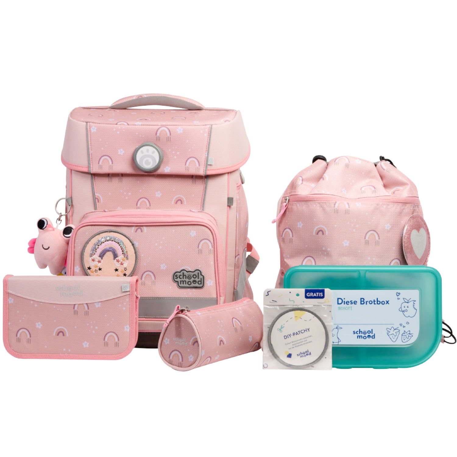 School-Mood Champion Maxx Pro 7-tlg. Schulranzenset Rainbow