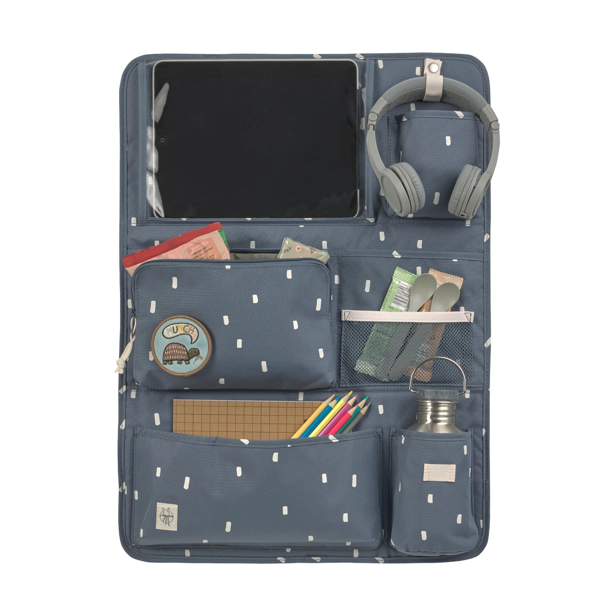 Lässig Auto Organizer Kinder Happy Prints Dunkelblau Lässig Auto Organizer Kinder Happy Prints Dunkelblau