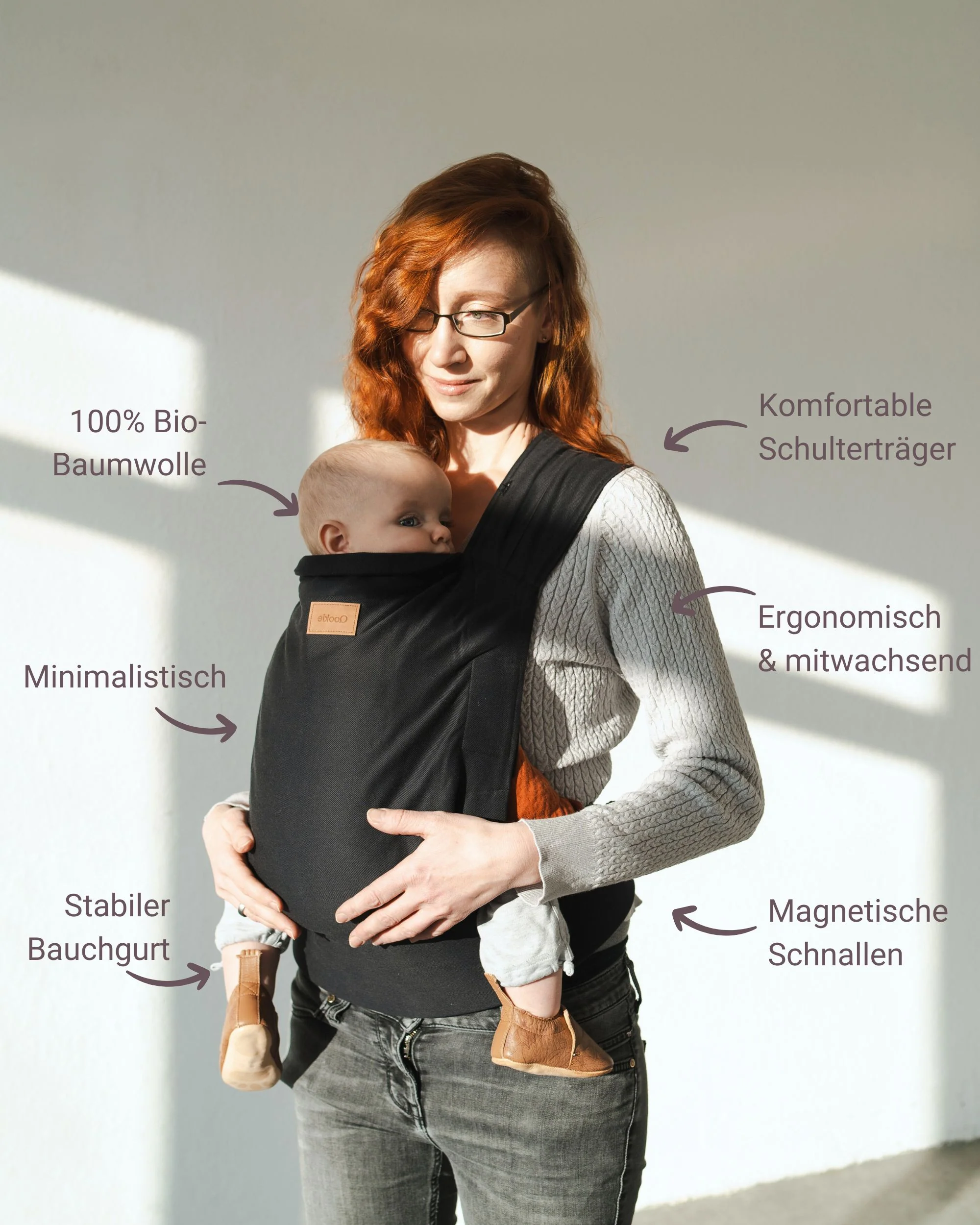 Qookie Vario Vollschnallentragehilfe Black Qookie Vario Vollschnallentragehilfe Black