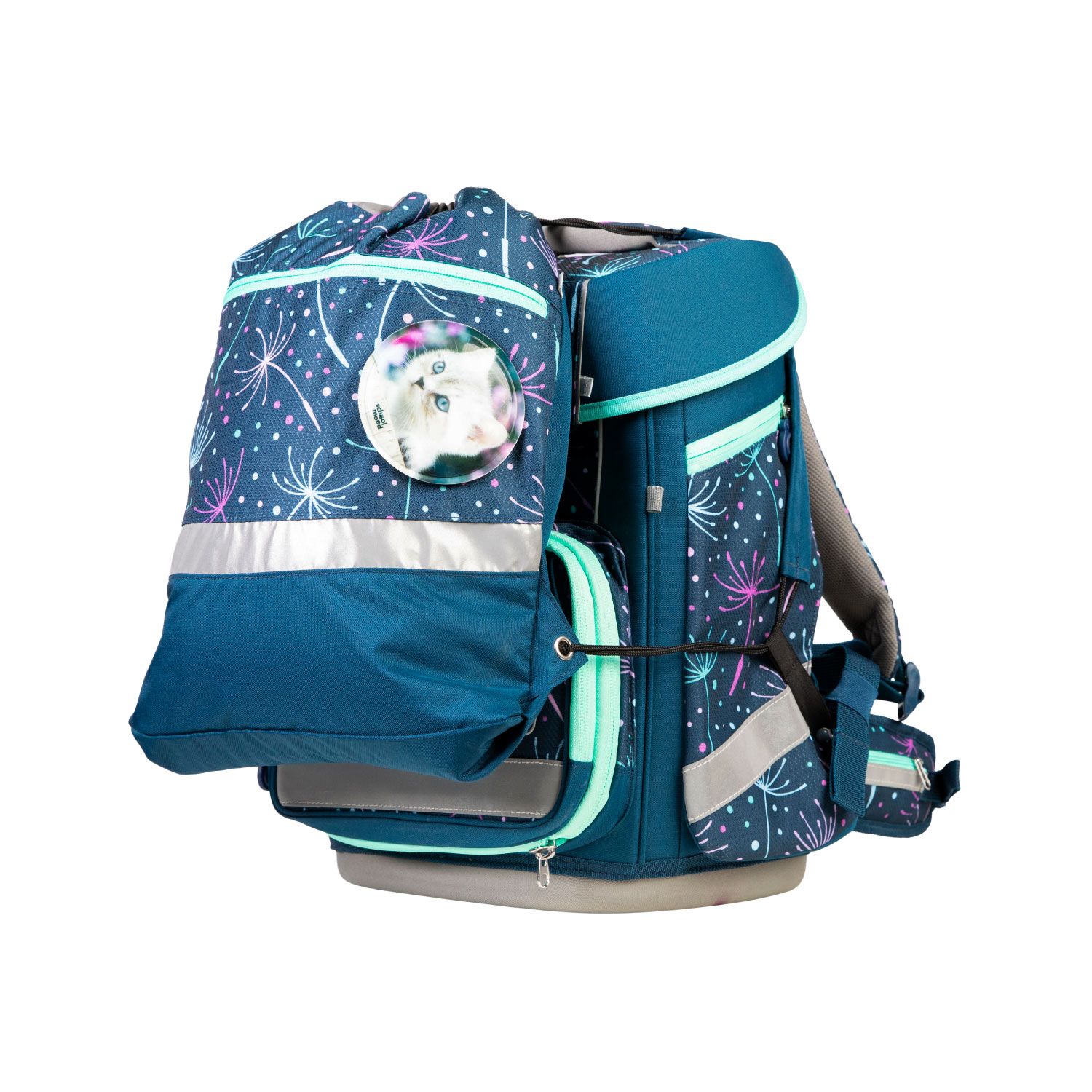 School-Mood Champion Maxx Pro 7-tlg. Schulranzenset Lina (Kätzchen)