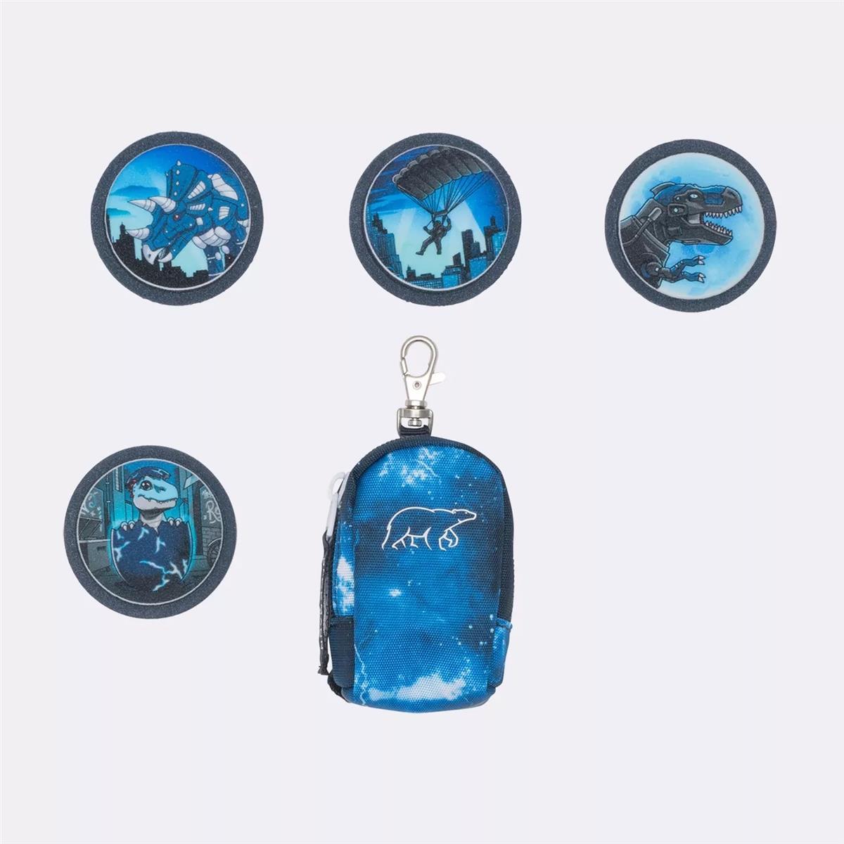 Beckmann_Buttons_Tech Rex.jpeg Beckmann Mini Rucksack mit Buttons (Klettis) Set Tech Rex