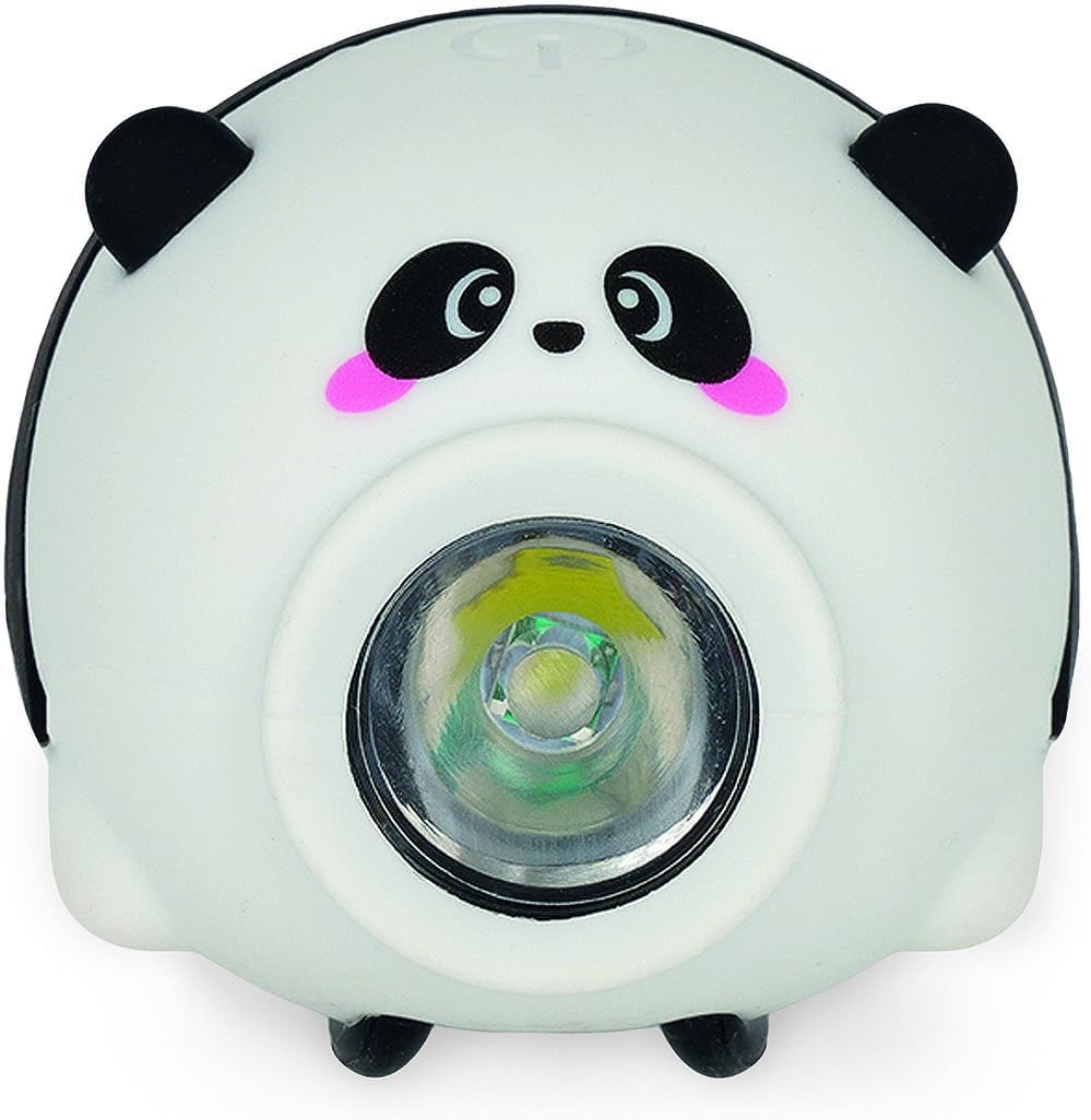 Legami Wiederaufladbare Frontleuchte mit 3 Lichtmodi und 5 Klingeltönen Panda