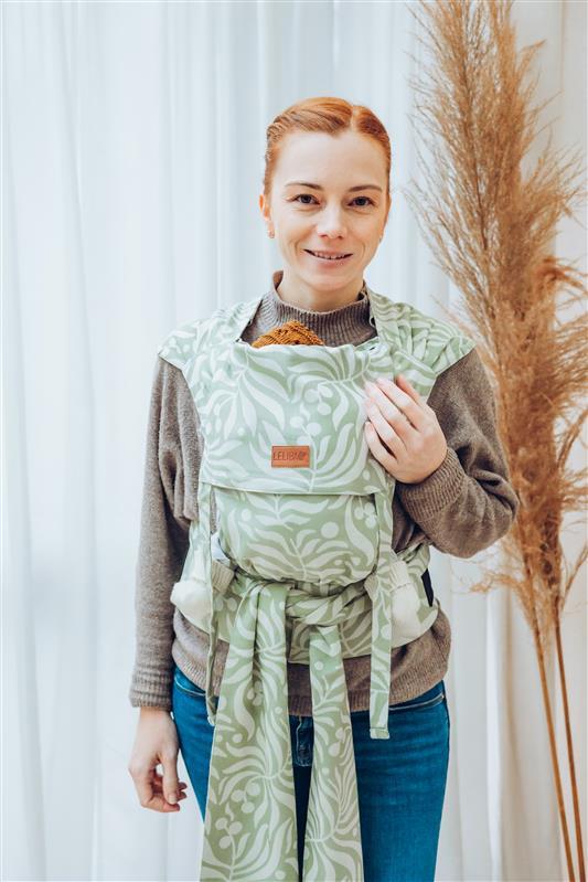 LELIBA Tai Babytrage mit Polster Leaf Kalliat