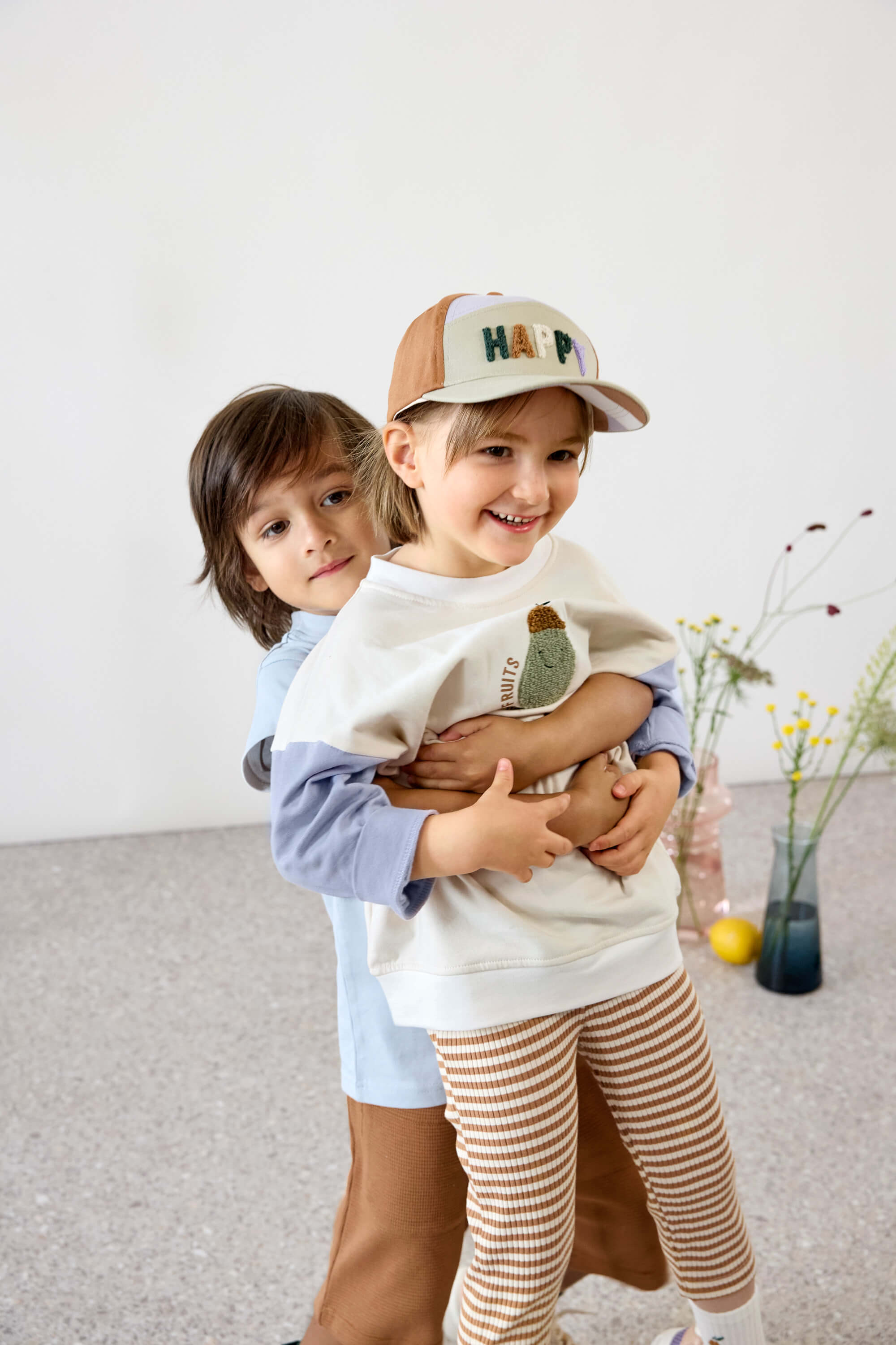 Lässig Basecap Kinder 48 (1-2 Jahre) Little Gang, Happy, Khaki Karamell
