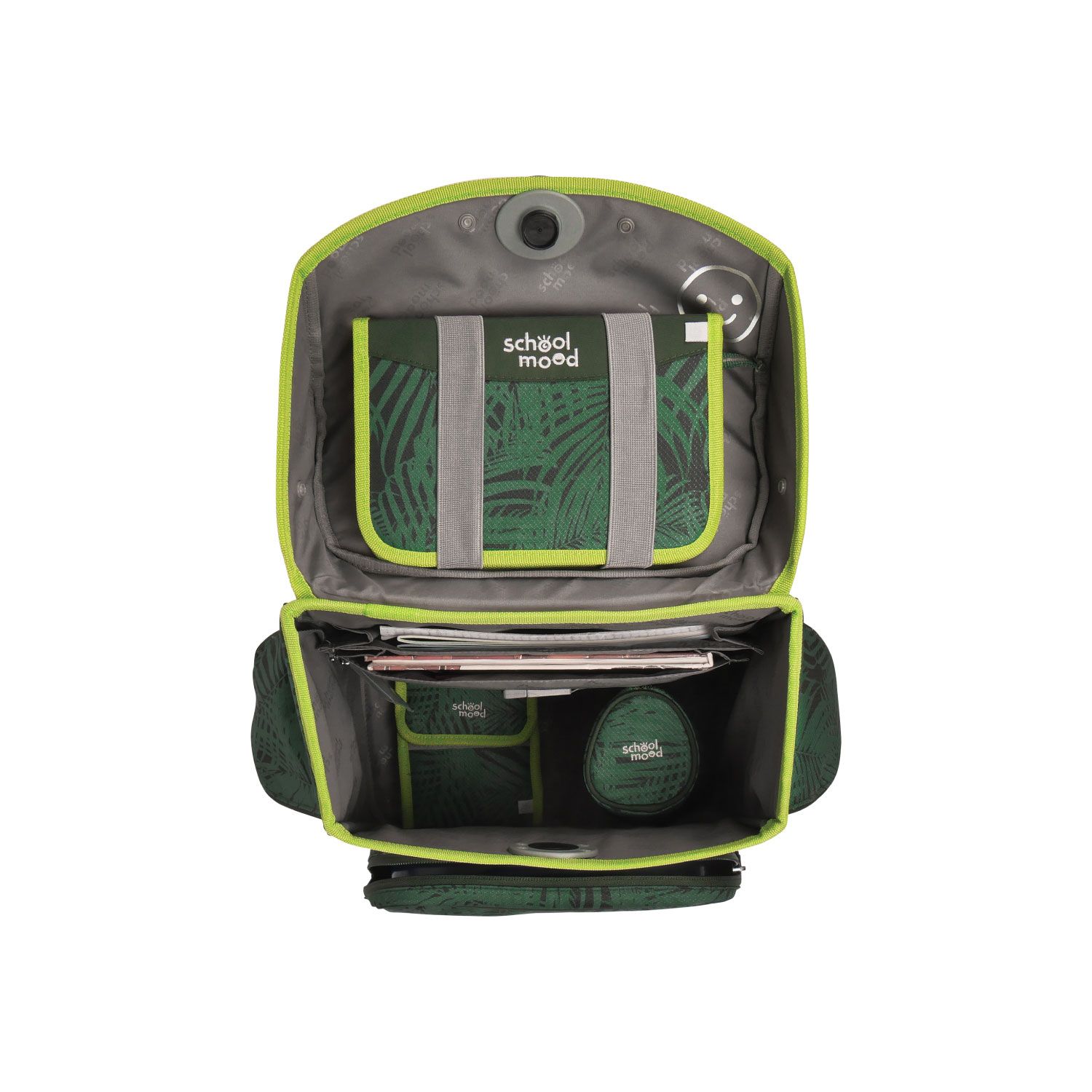 School-Mood Timeless Pro Schulranzen-Set 2025 7-tlg. Daniel (Dinosaurier)