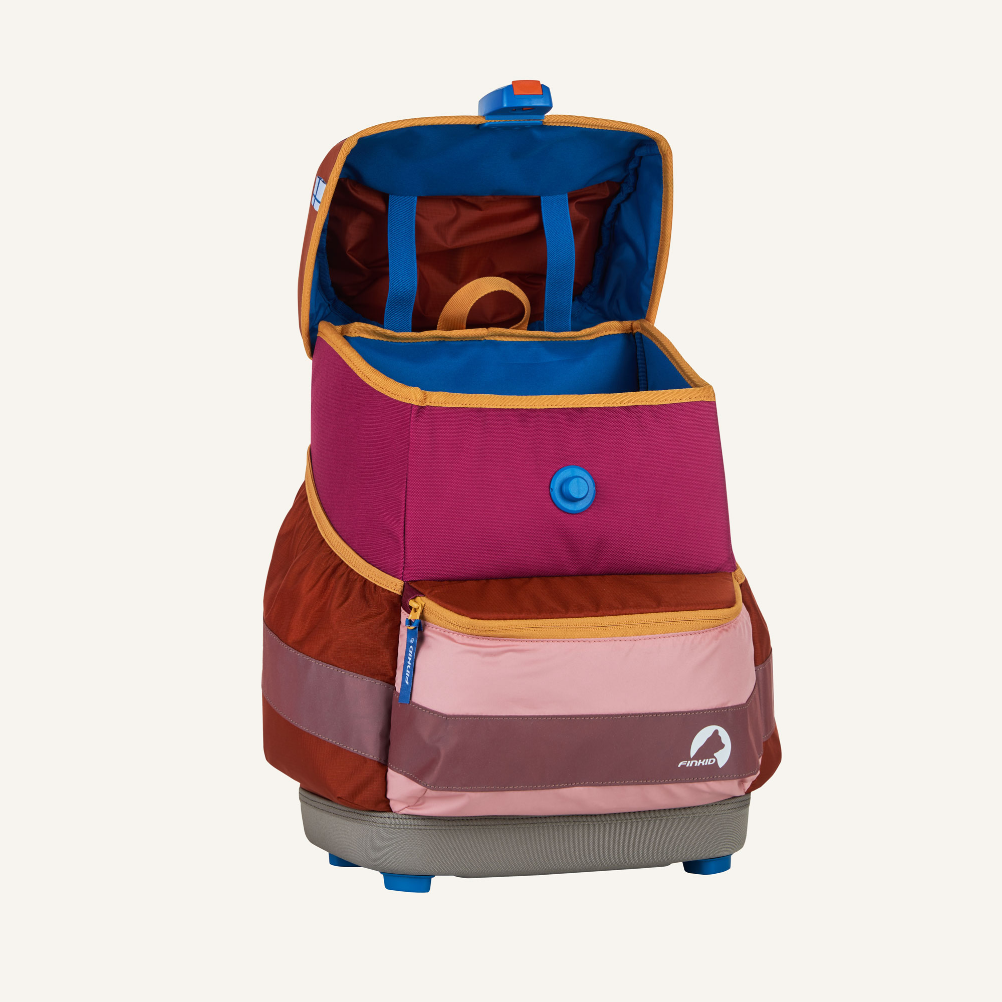 Finkid BUDDY EKO SPORT Schulranzen Set berry mix