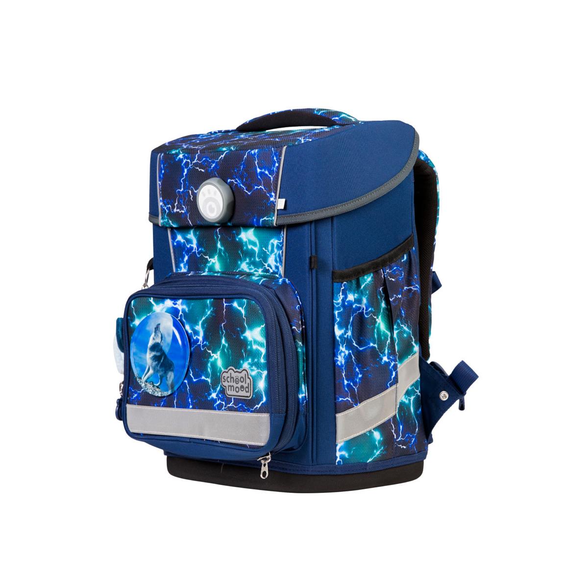 School-Mood Champion Pro Schulranzen-Set 2025/2026 7-tlg. Felix (Wolf)