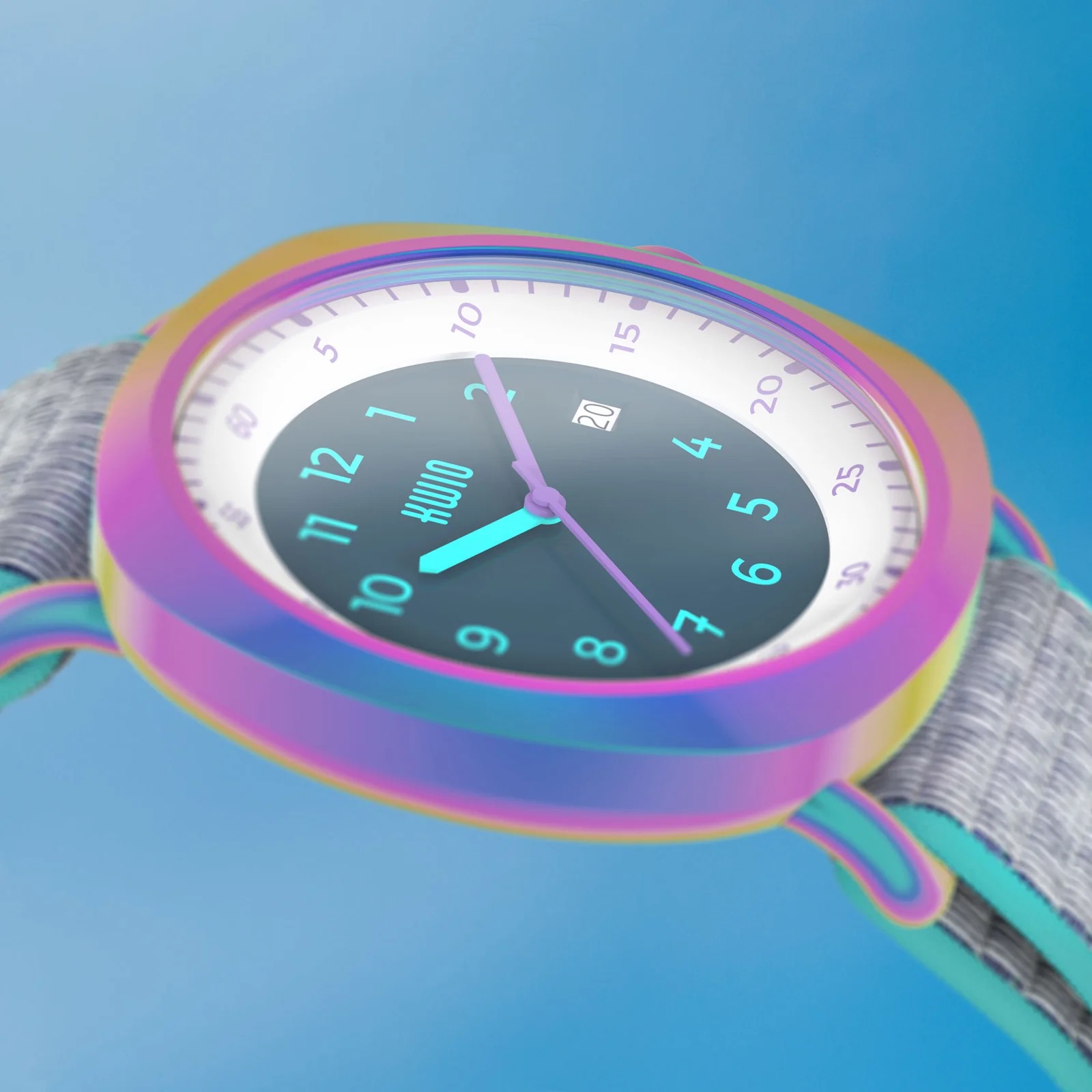 KWIO Kinderuhr TAKK Limited Edition Rainbow