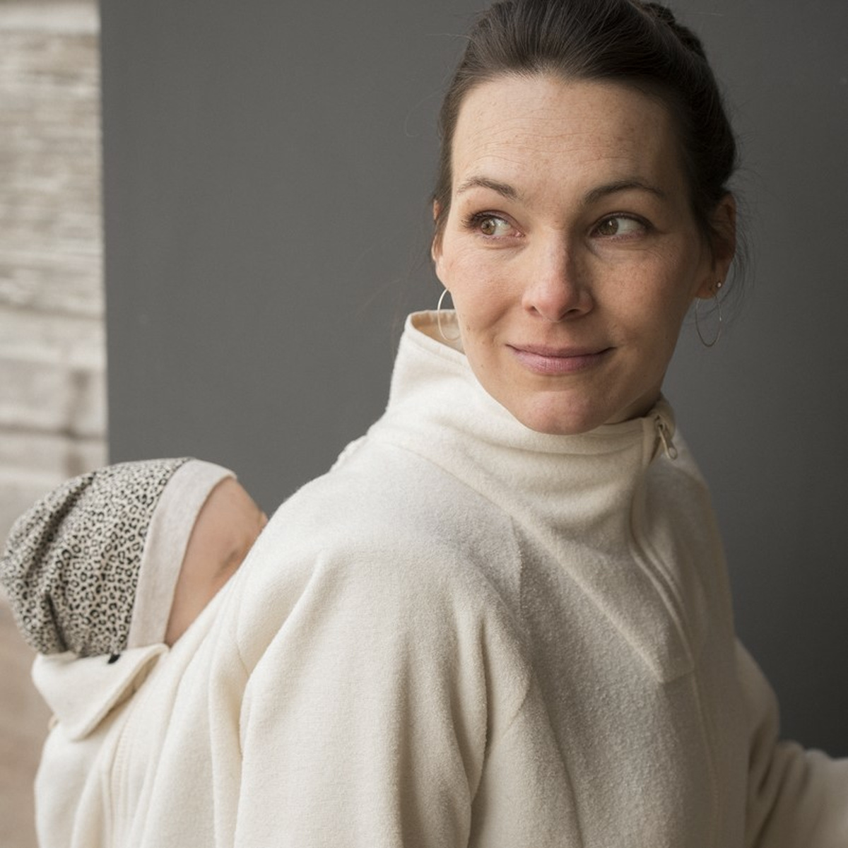 mamalila Fleece-Tragejacke Basel creme L mamalila Fleece-Tragejacke Basel creme L