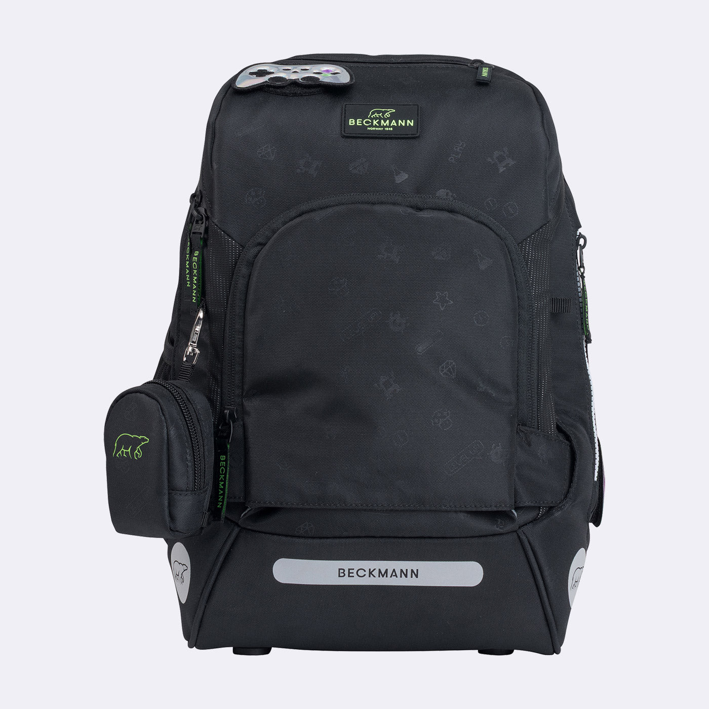 Beckmann Schulrucksack-Set Active Air FLX 6-teilig Pixel