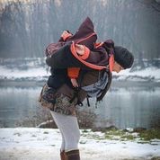 Parelou Tragejacke Softshell - Aprikose - braun Größe L