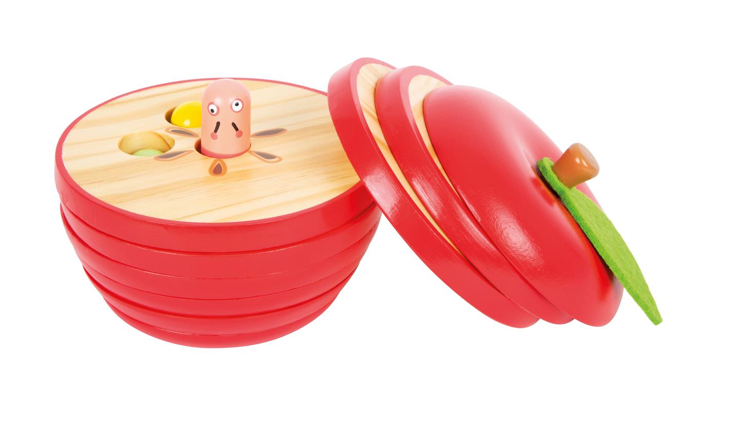 small foot Lernspiel Logisteck Apfel Rot