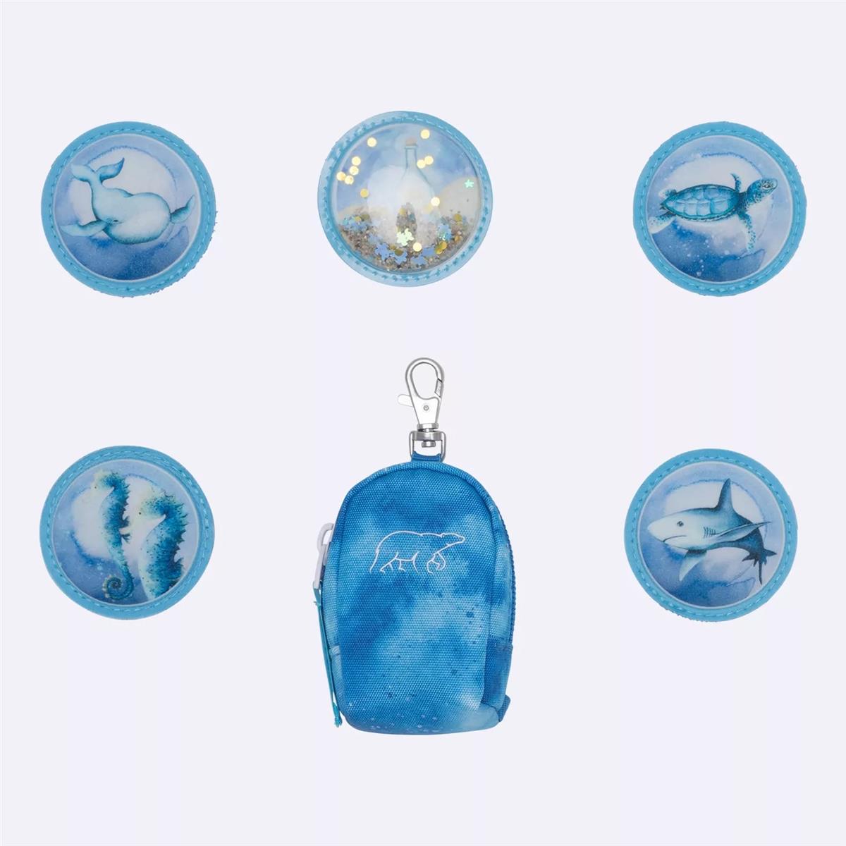 Beckmann_Buttons_Ocean.jpg Beckmann Mini Rucksack mit Buttons (Klettis) Set Ocean
