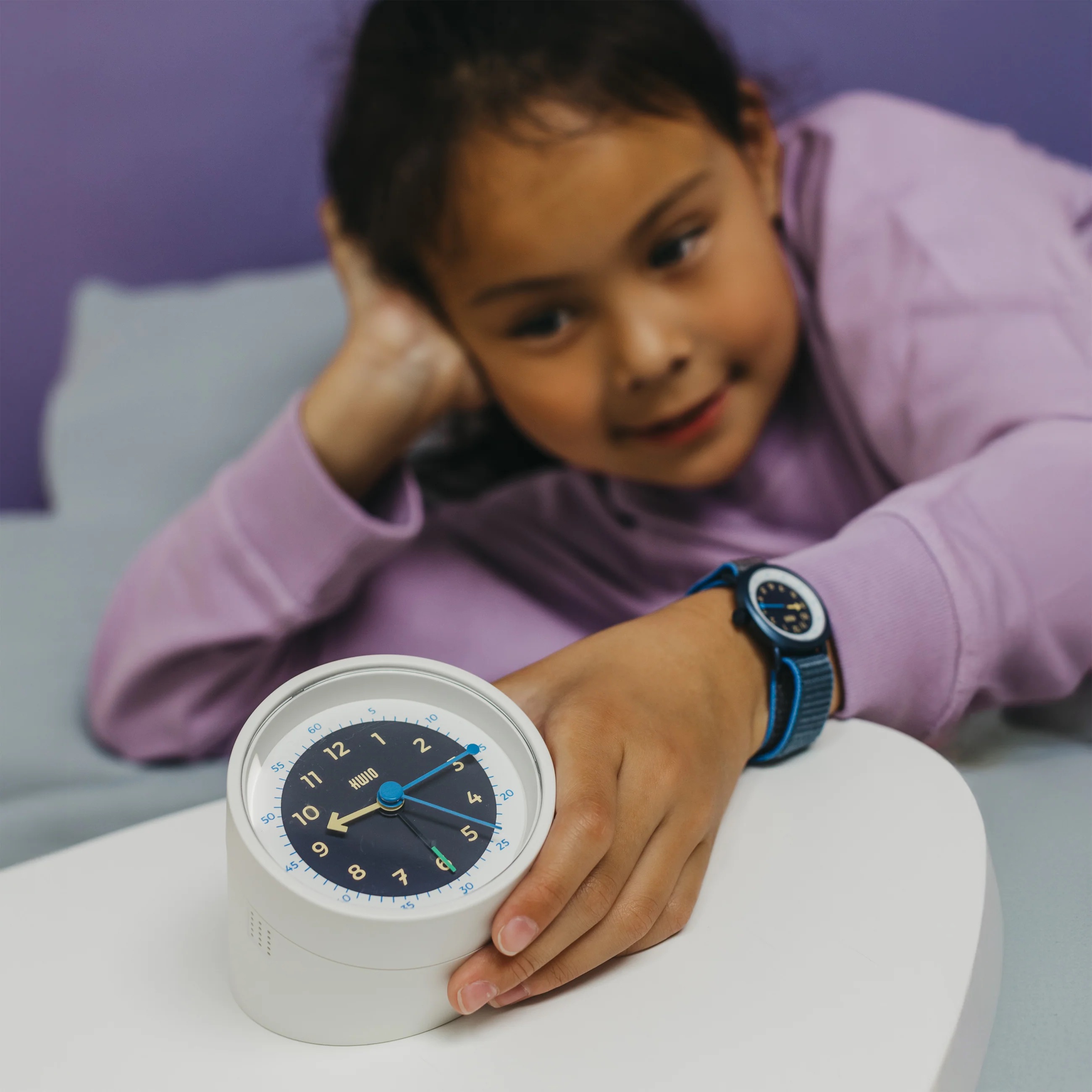 KWIO Wecker RRING Moon Blau