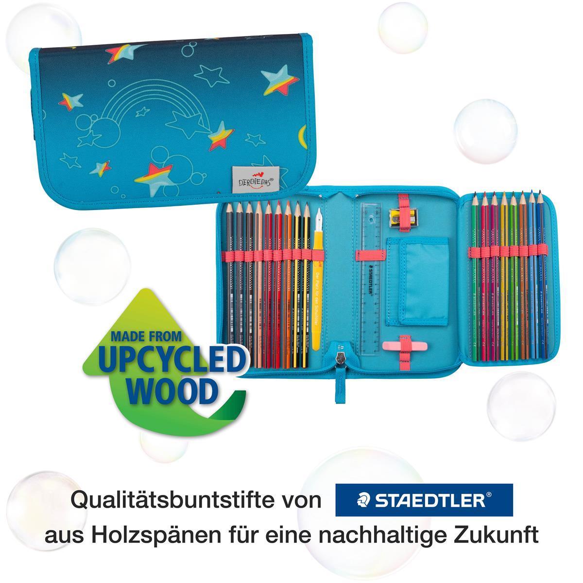 Der Die Das Schulranzen-Set Ergoflex Easy 2025 tlg. LED Rainbow Star