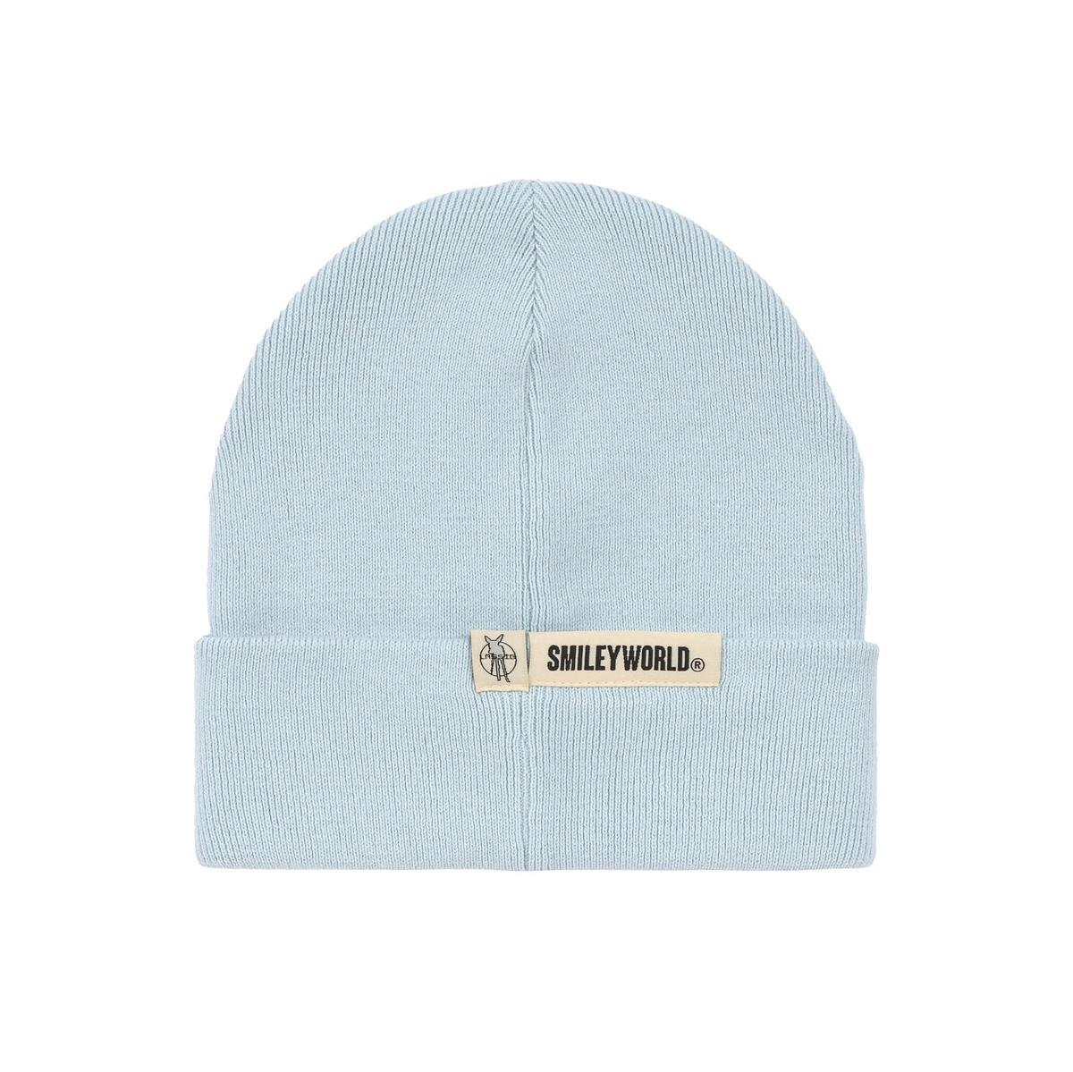 Lässig Mütze V-MASTER Beanie GOTS SmileyWorld® blue 52-56 Lässig Mütze V-MASTER Beanie GOTS SmileyWorld® blue 52-56