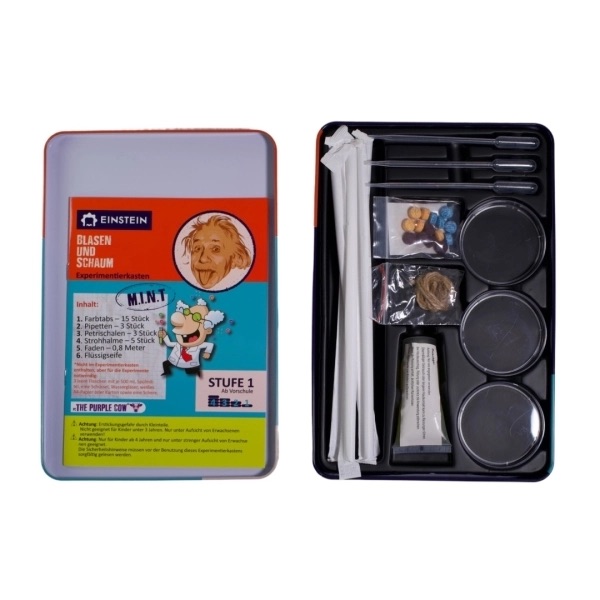 Fantasie4Kids Einstein Experimentierkasten Blasen und Schaum