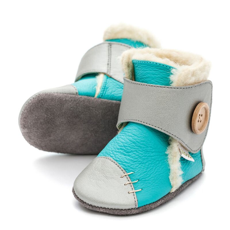 Liliputi Booties - Snowflake turquoise Liliputi Booties - Snowflake turquoise