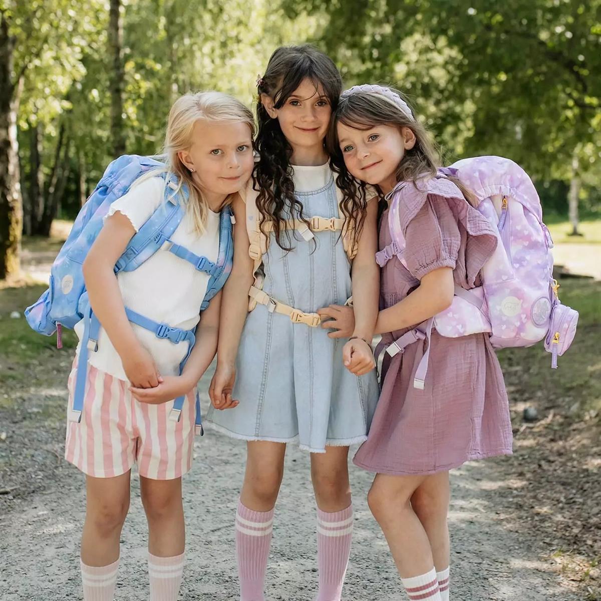 Beckmann Schulrucksack-Set Active Air FLX 6-teilig Yellow Heart