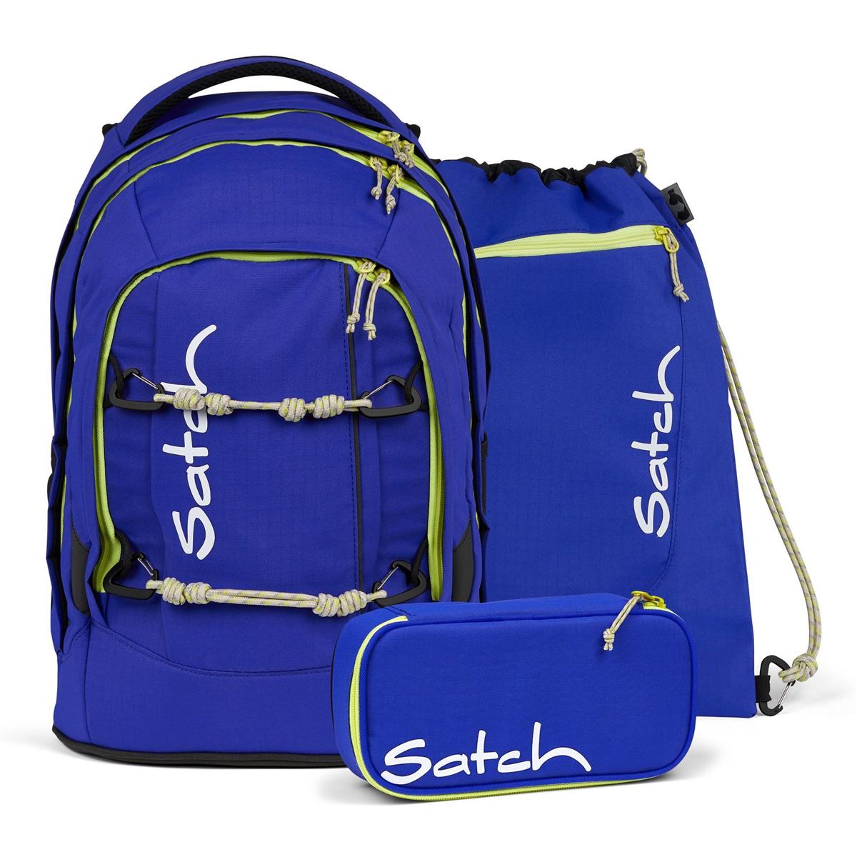 satch Pack Schulrucksack Blue Climber SET