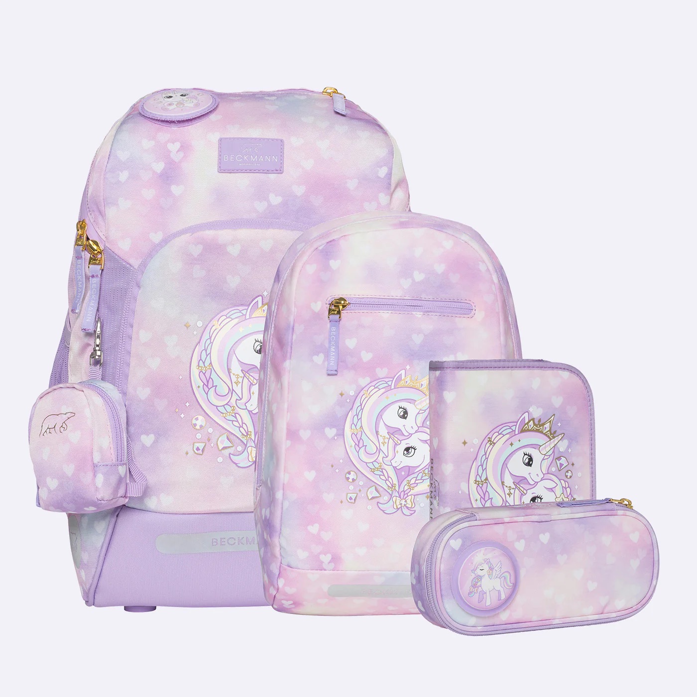 Beckmann Schulrucksack-Set Active Air FLX 6-teilig Unicorn Princess Purple Beckmann Schulrucksack-Set Active Air FLX 6-teilig Unicorn Princess Purple