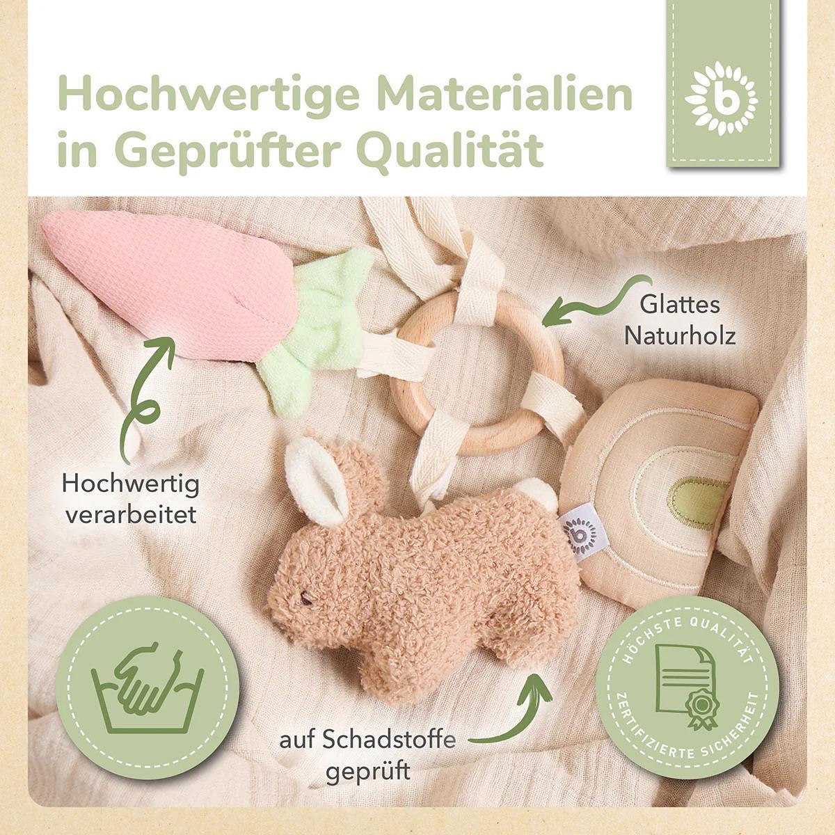 bieco ACTIVITY Spielzeug Hase Fine caramel