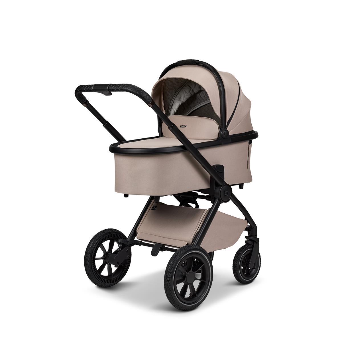 Moon GIO+ Kinderwagen-Set sand / matt Moon PIÙ Kinderwagen SET sand / chrome