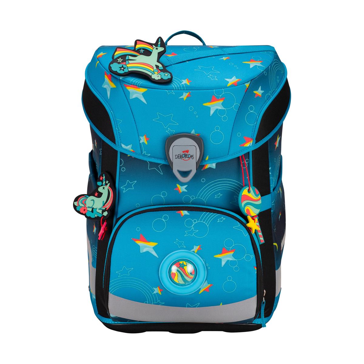 Der Die Das Schulranzen-Set Ergoflex Easy 2025 tlg. LED Rainbow Star