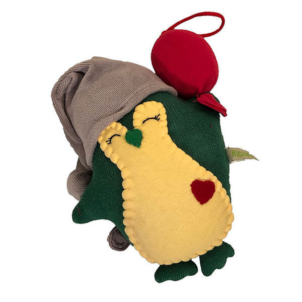 Hickups - Pinguin Spieluhr grün/gelb