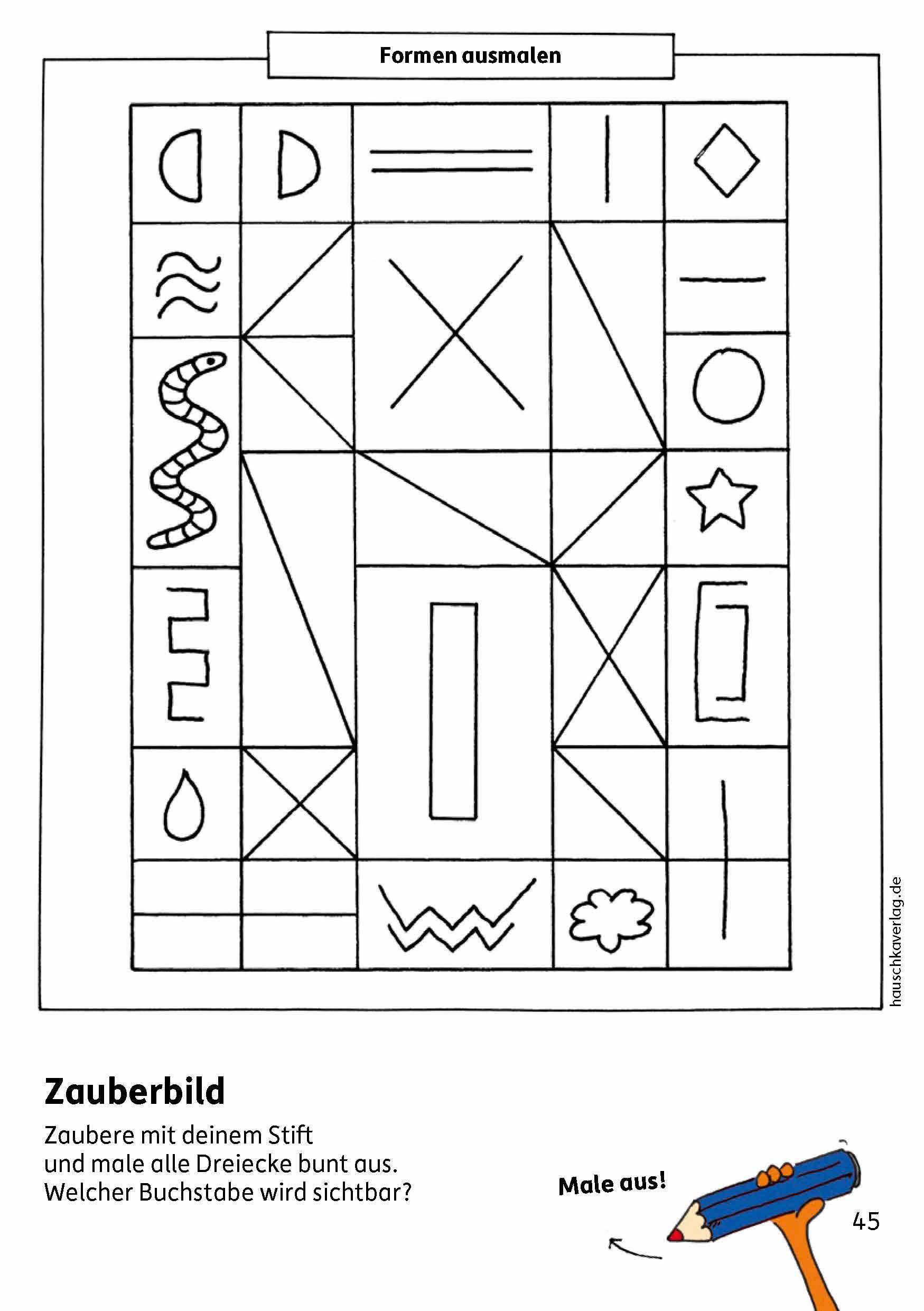 Hauschkaverlag Kindergartenblockab 4 Jahre Formen, Farben, Fehler finden