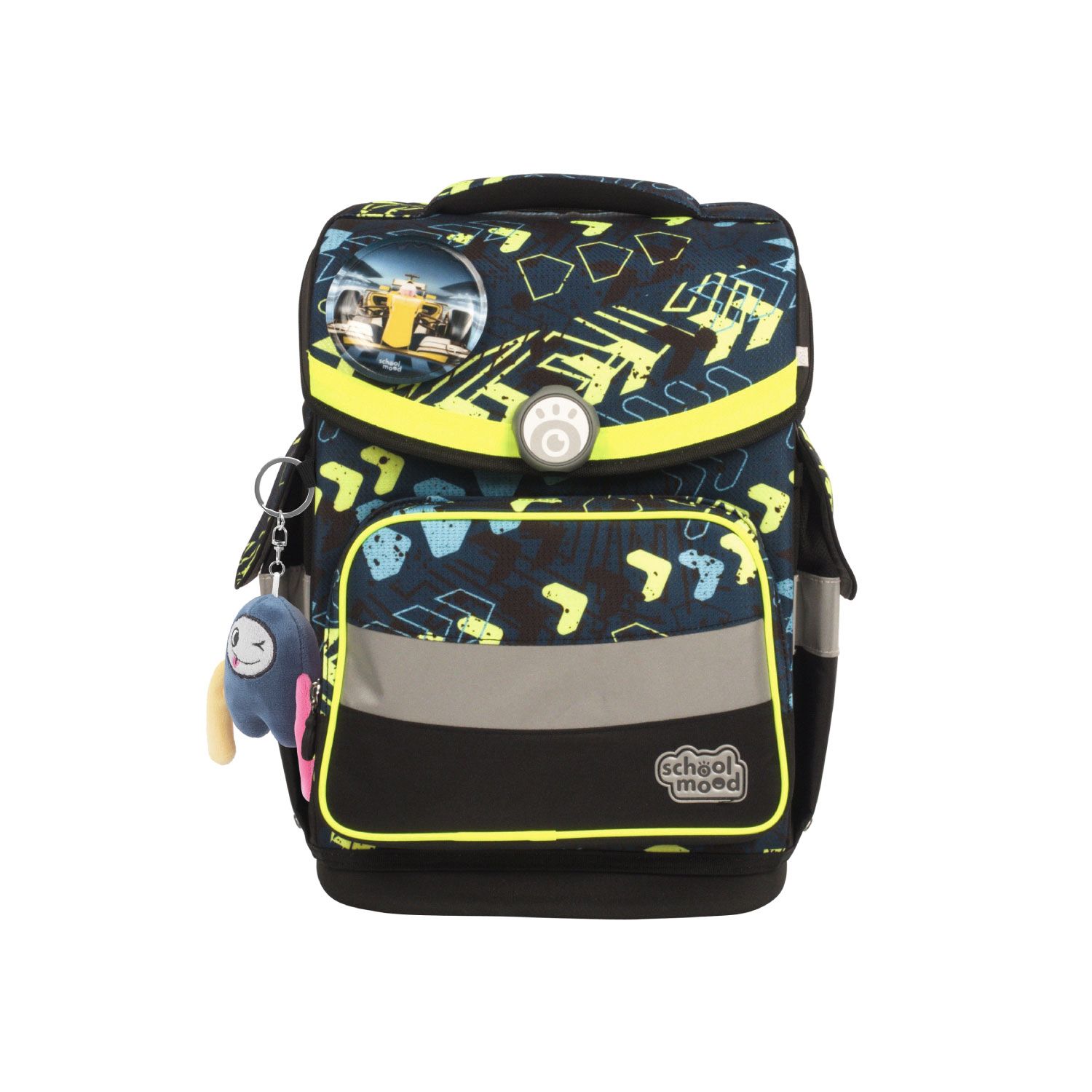 School-Mood Timeless Pro Schulranzen-Set 2025 7-tlg. Elias (Rennwagen)