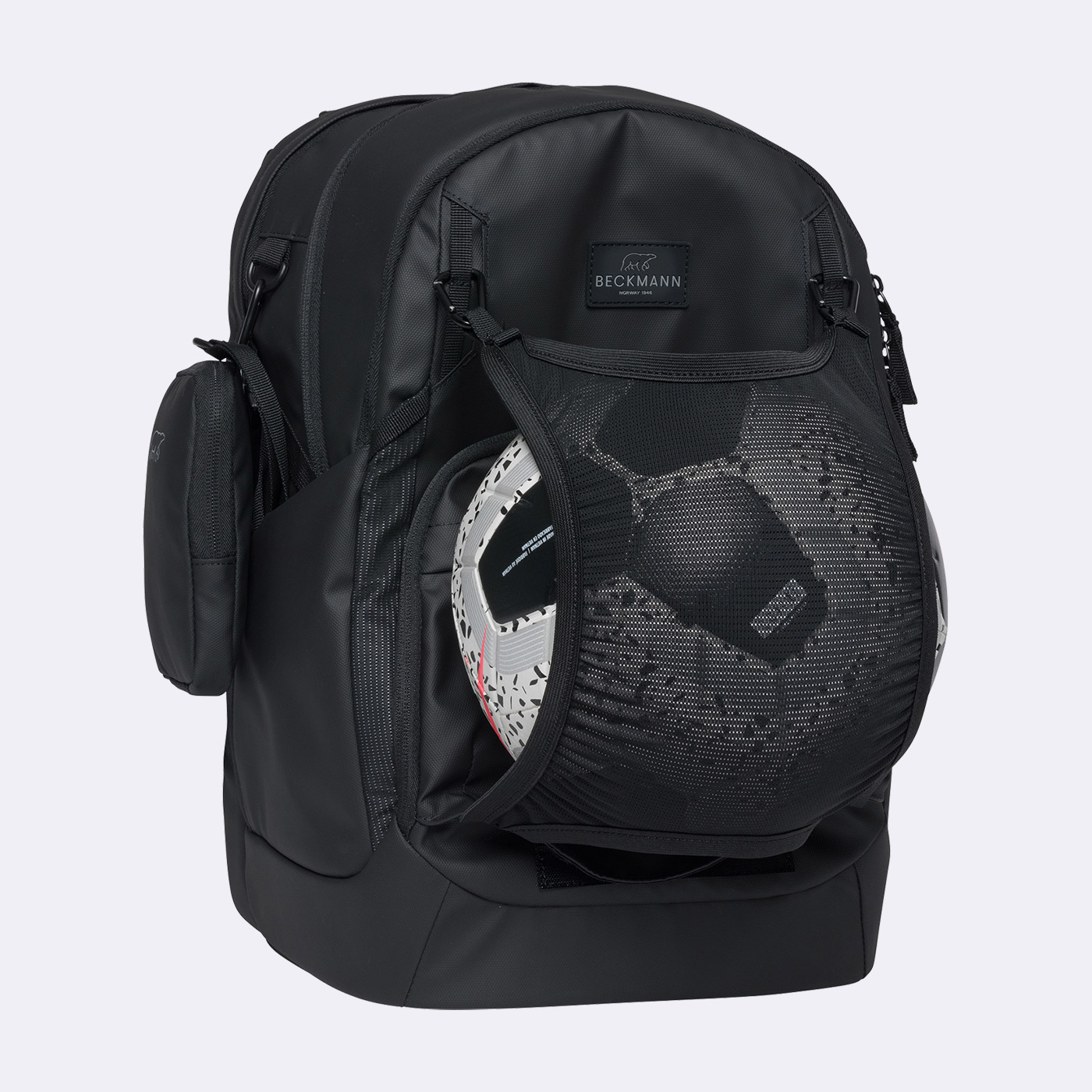 Beckmann Sport Air Schulrucksack Black Coated Beckmann Sport Air Schulrucksack Black Coated