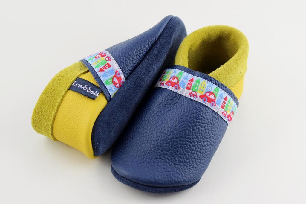 Krabbelschuhe aus Leder Autos 20