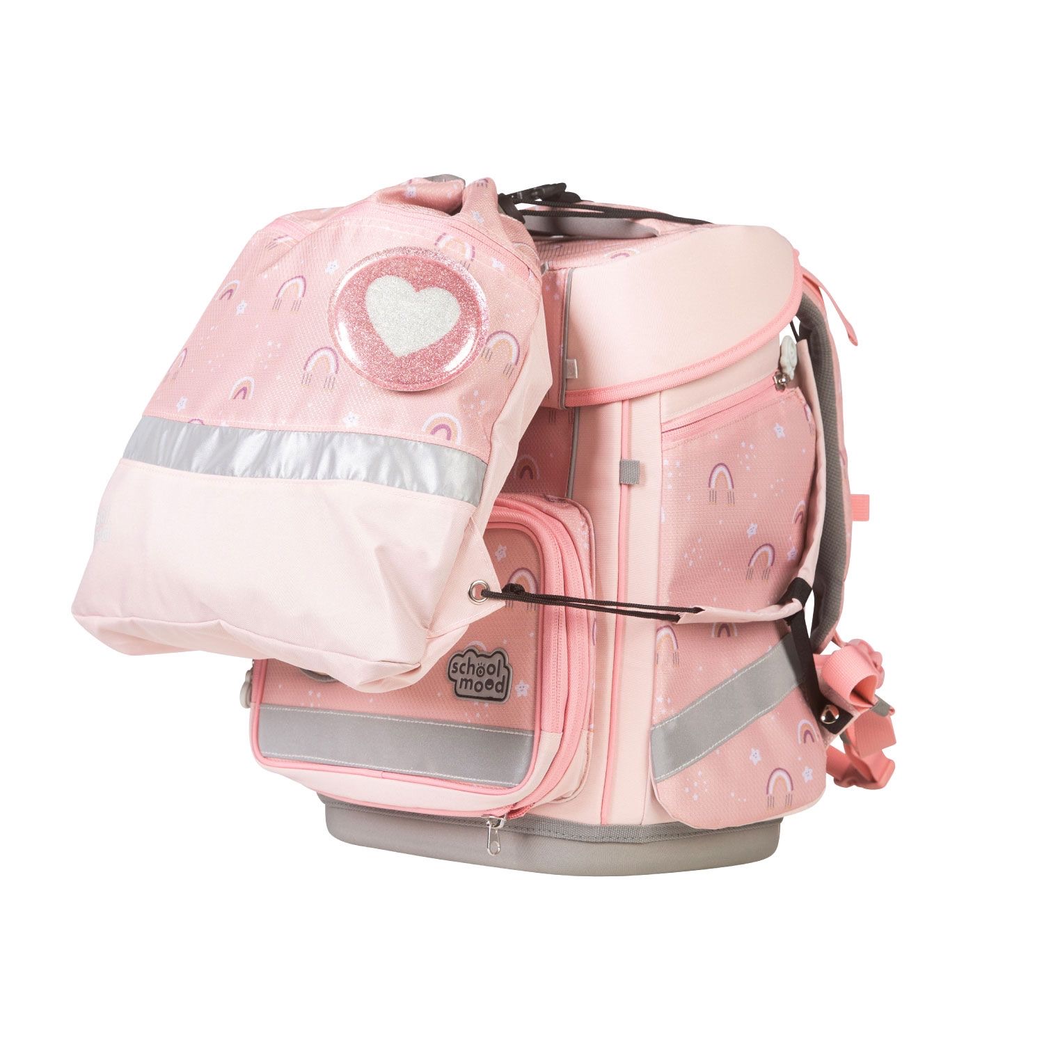 School-Mood Champion Maxx Pro 7-tlg. Schulranzenset Rainbow