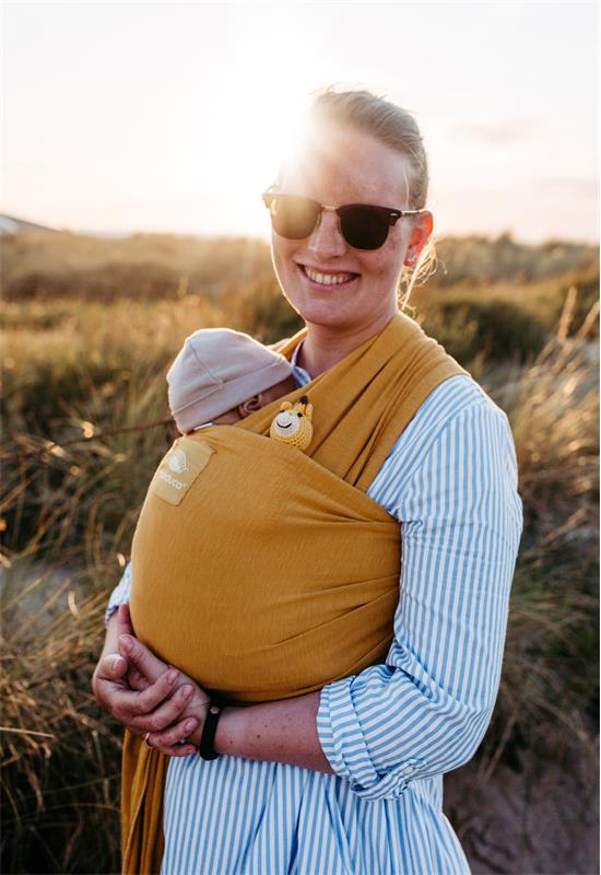 manduca® Sling elastisches Tragetuch Nougat