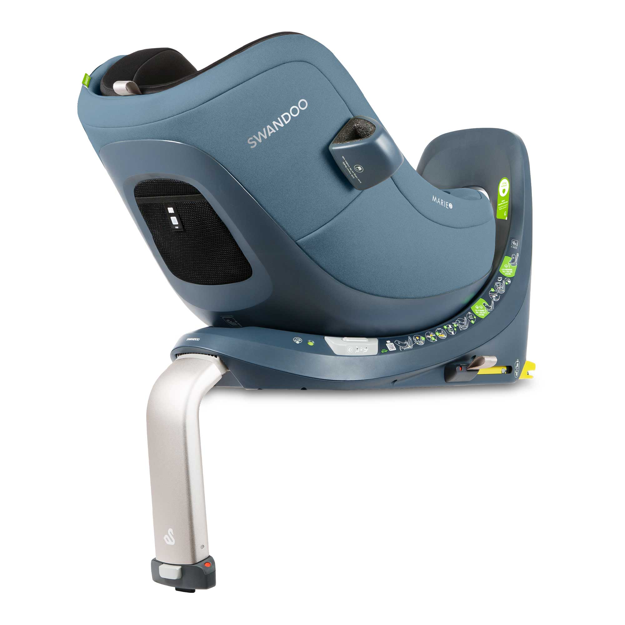 SWANDOO MARIE 5.0 i-Size Reboarder (40 – 105 cm/ 0 – 18 kg) 0+/1 Blueberry