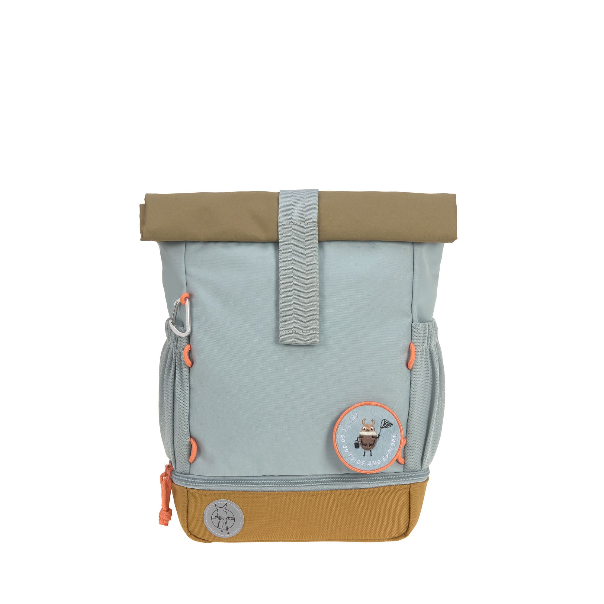 Lässig Kindergartenrucksack Rolltop Nature- Hellblau