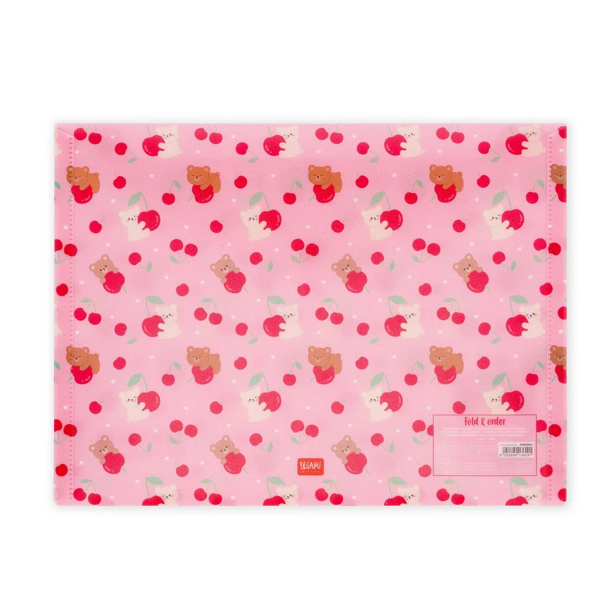 Legami Dokumentenmappe - Fold & Order Teddy Bear Cherry Pink Legami Dokumentenmappe - Fold & Order Teddy Bear Cherry Pink