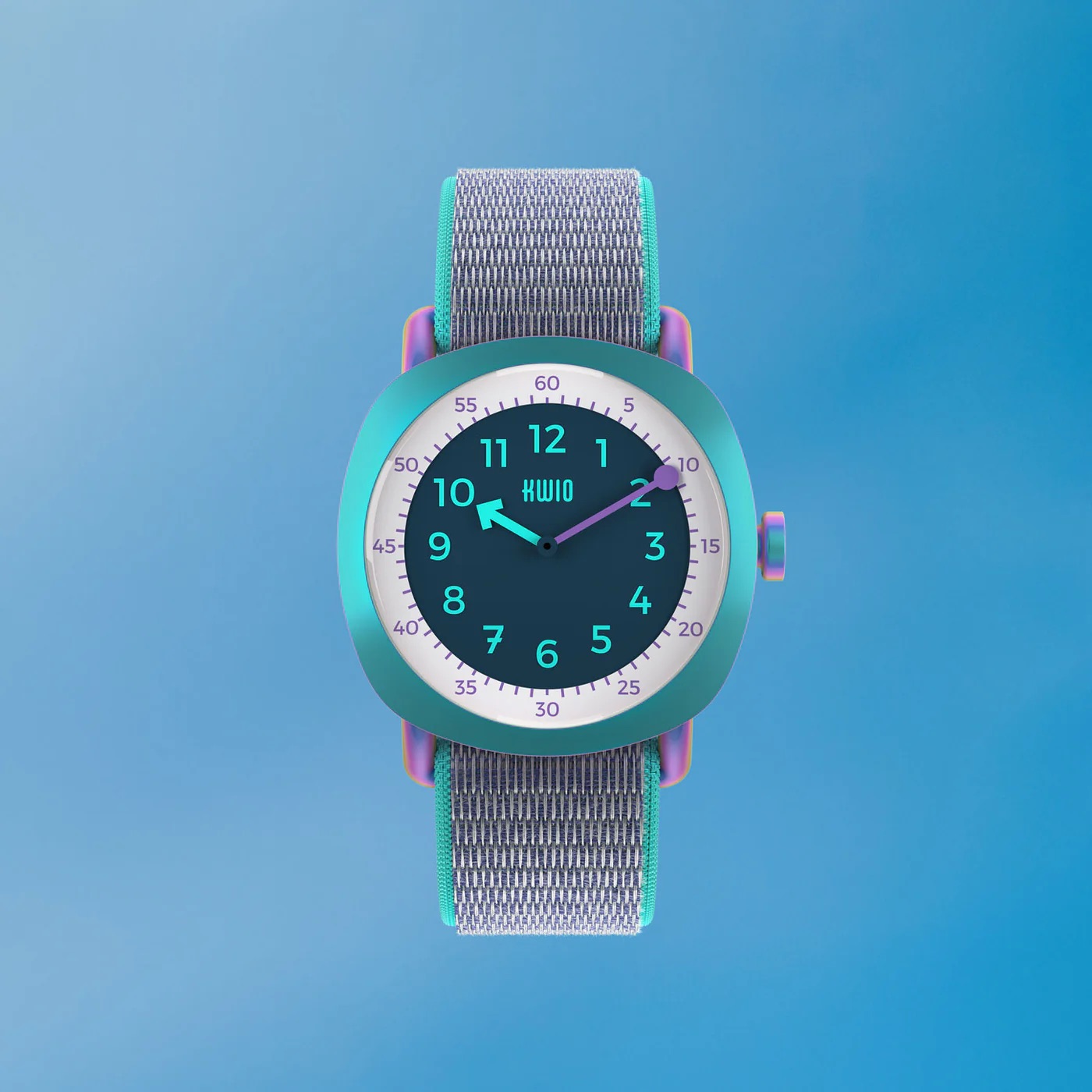 KWIO Tikk Armbanduhr für Kinder Limited Edition Rainbow