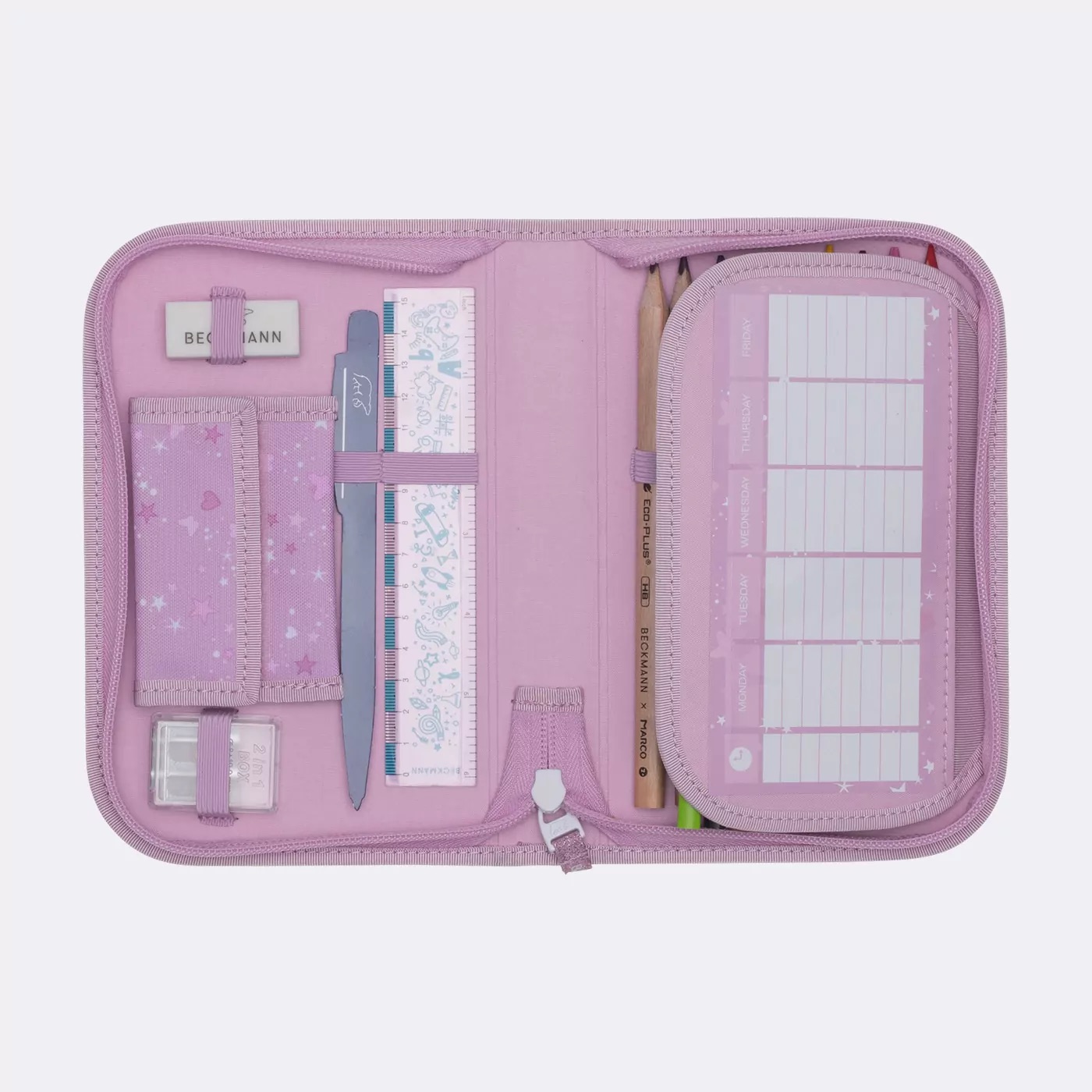 Beckmann Classic Maxi - 6-tlg. Set Unicorn Princess Purple Beckmann Schulrucksack-Set Active Air FLX 6-teilig Rosie