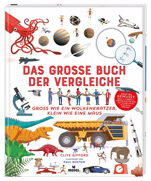 moses Das große Buch der Vergleiche Hardcover mit Folien-Veredelung