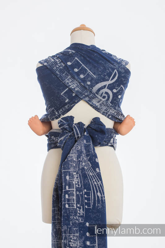 Lenny Lamb Wrap-Tai Toddlersize Symphony dunkelblau & grau Lenny Lamb Wrap-Tai Toddlersize Symphony dunkelblau & grau