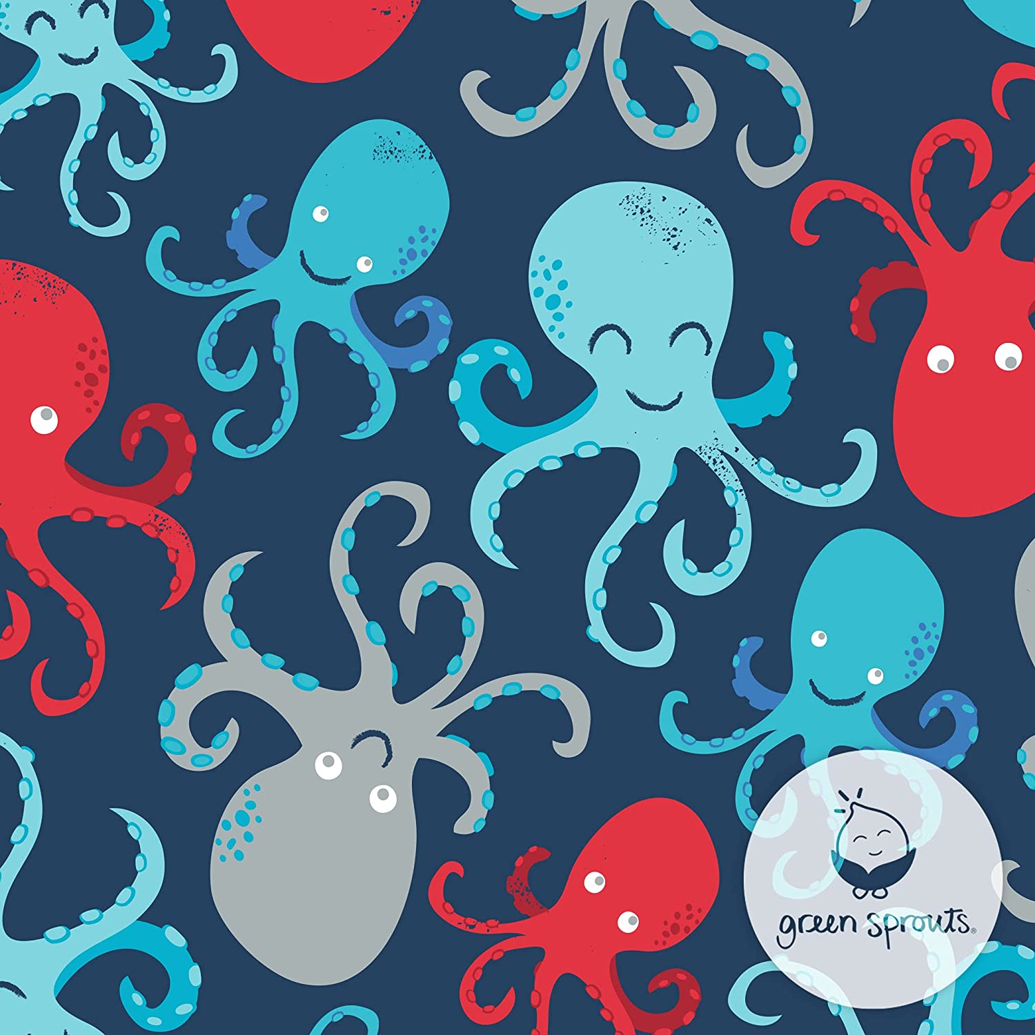 green sprouts Sonnenhut 9-18m UV50+ Navy Octopus green sprouts Sonnenhut 9-18m UV50+ Navy Octopus