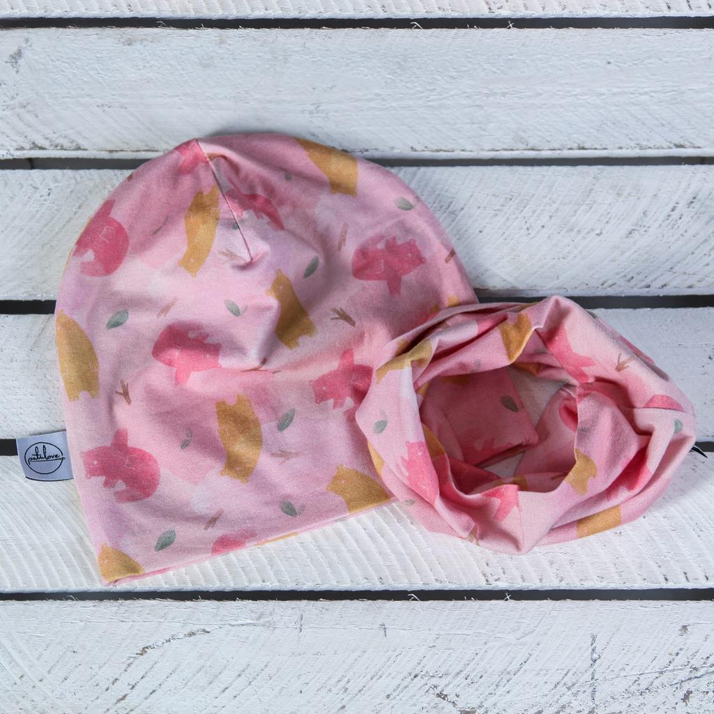 Patulove Mütze Gr. S Bär rosa Patulove Mütze Gr. S Bär rosa