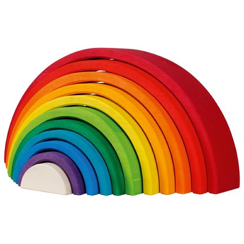 Goki Bausteine Regenbogen bunt
