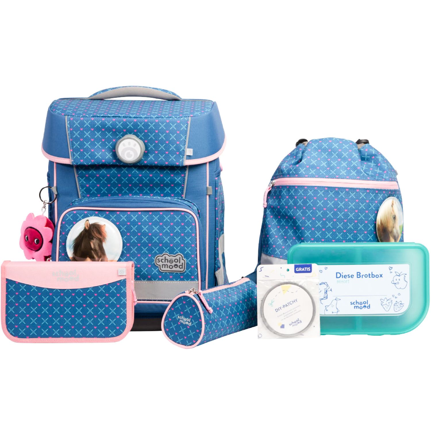 School-Mood Champion Maxx Pro 7-tlg. Schulranzenset Mila (Pferd) School-Mood Champion Maxx Pro 7-tlg. Schulranzenset Mila (Pferd)